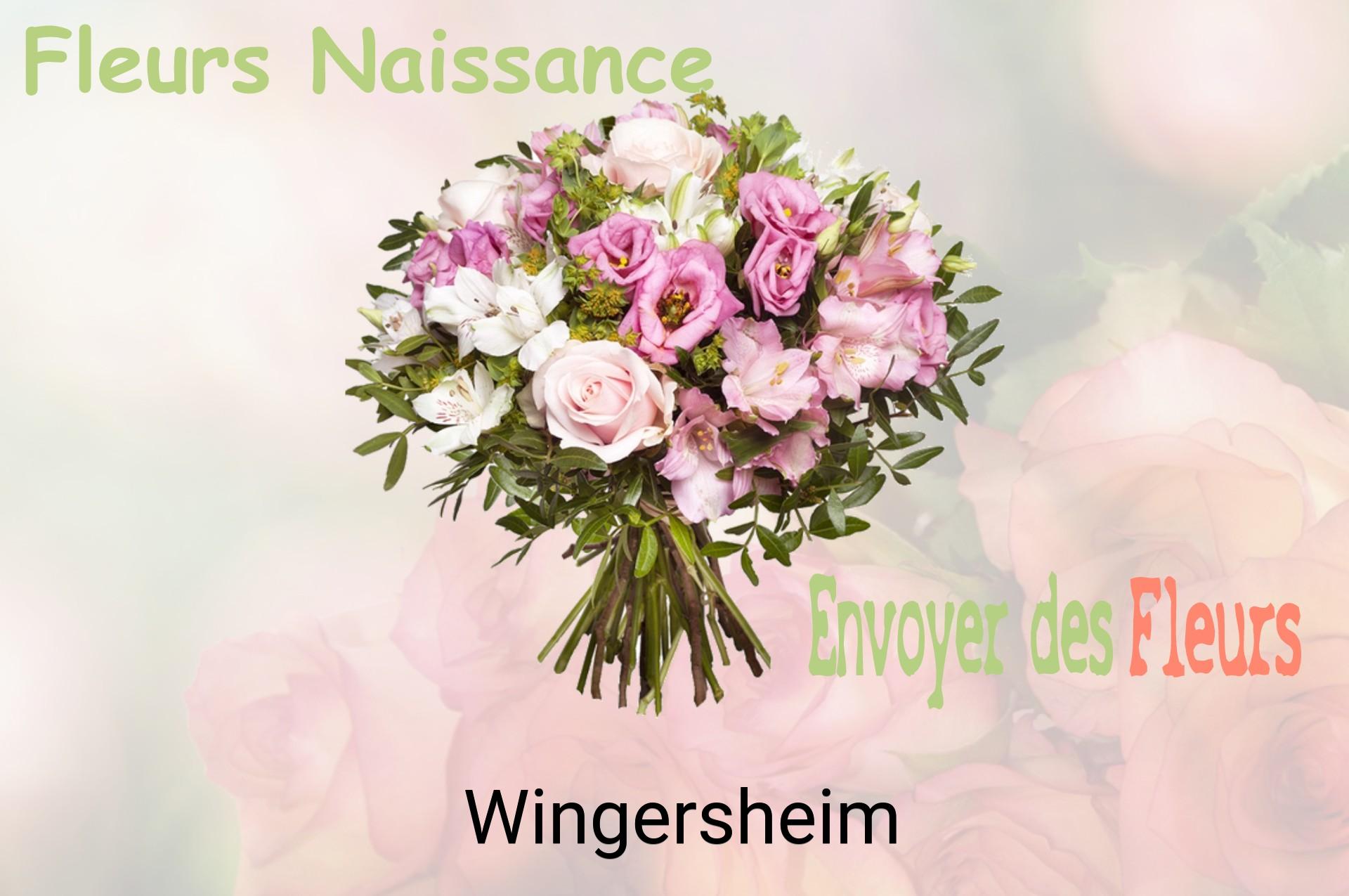 Bouquet de fleurs de naissance livré à Wingersheim